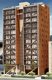 Wooden skyscraper